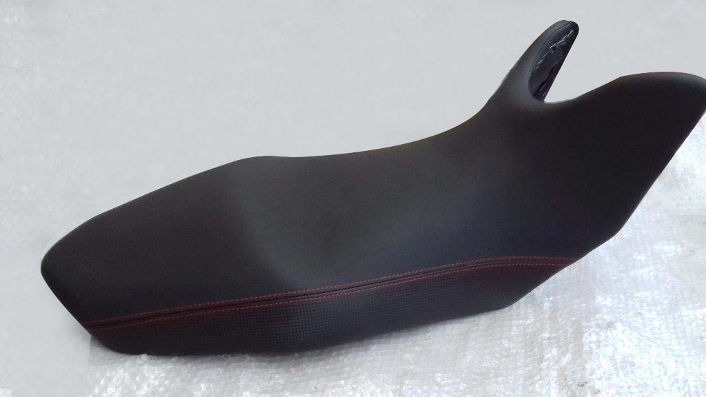 Rivestimento sella moto in finta pelle nera antiscivolo e una nuova  imbottitura ergonomica in gel